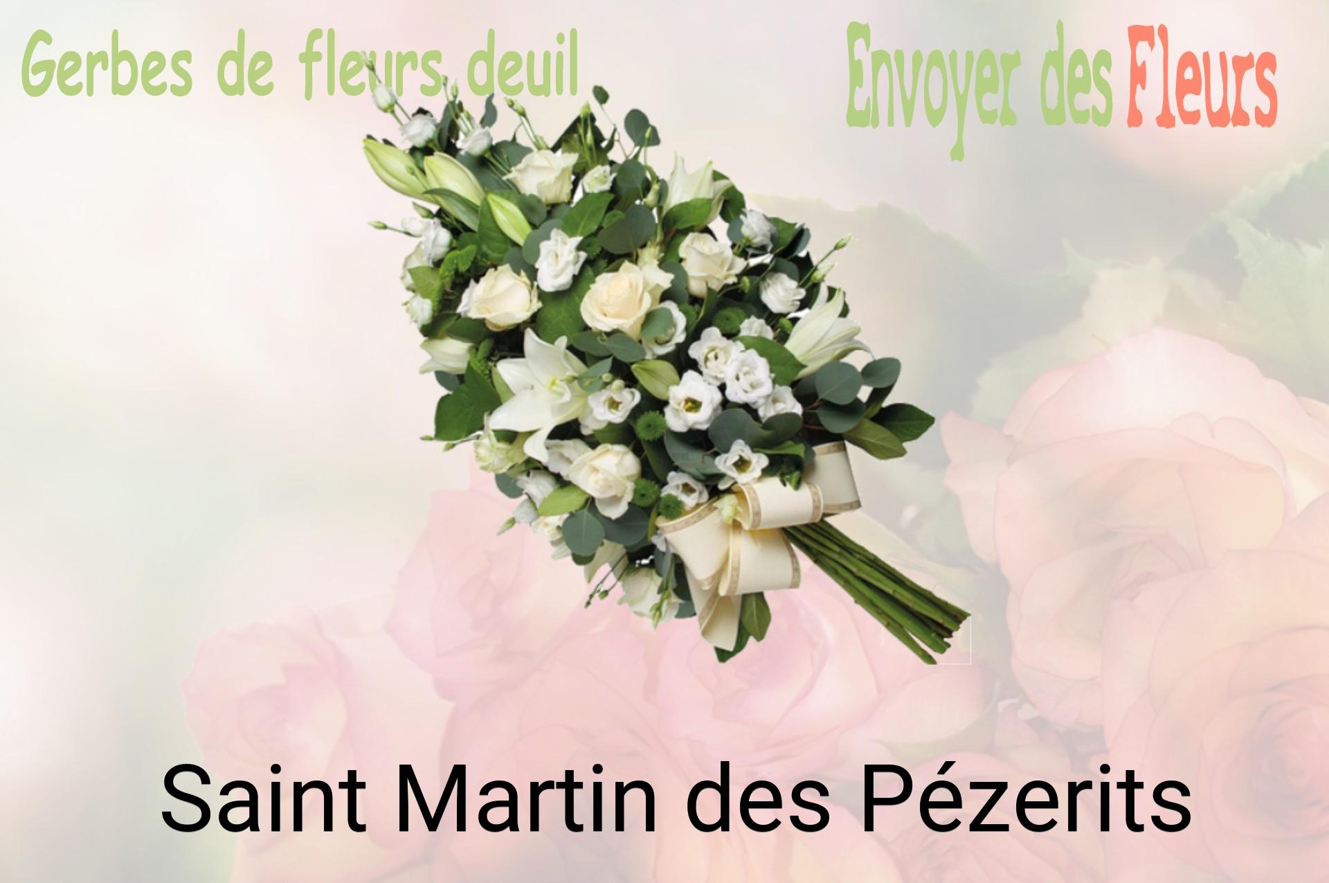 Gerbe de fleurs de deuil livrée à Saint-Martin-des-Pézerits